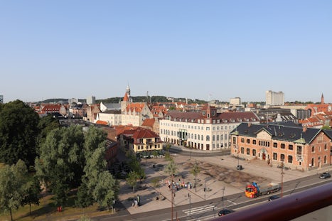 View of Aalborg from the sun deck.