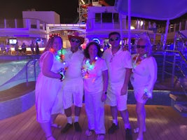 Positively glowing. Best party on board. The staff gives out glow accessories but we brought more for extra fun 