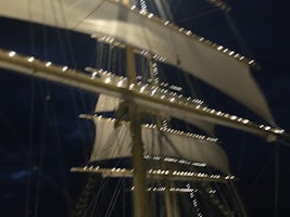 Under sail at night