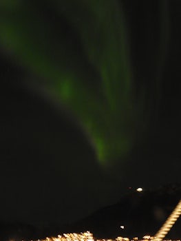 The northern lights showed on several evenings but it is difficult to capture a good photo.