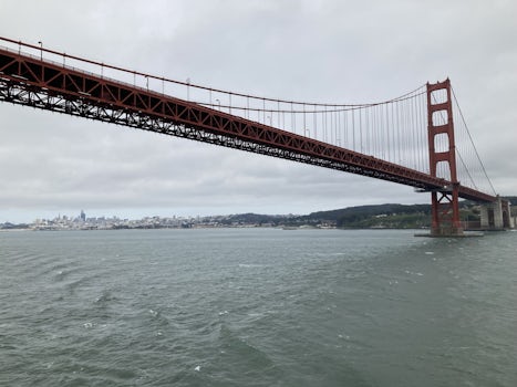 Sailing under the Golden Gate bridge