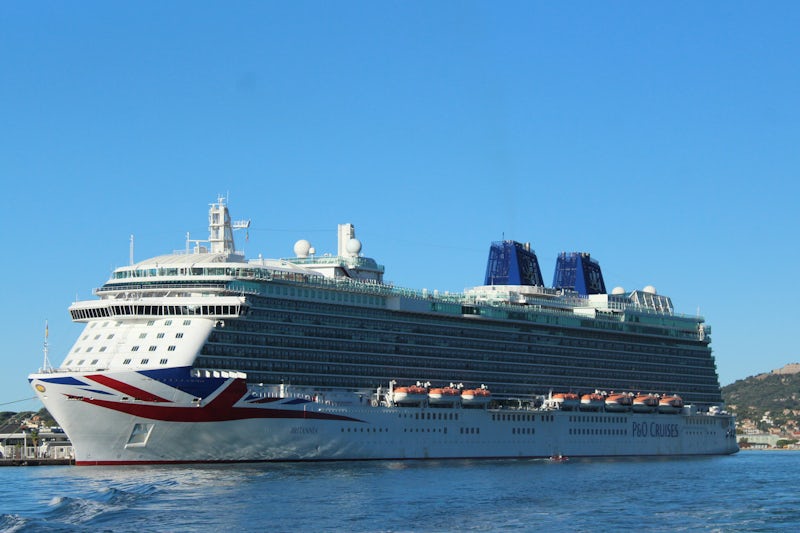 MS Britannia in Toulon Harbour