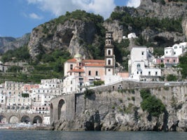 Amalfi from the water with Blu Meditteraneo