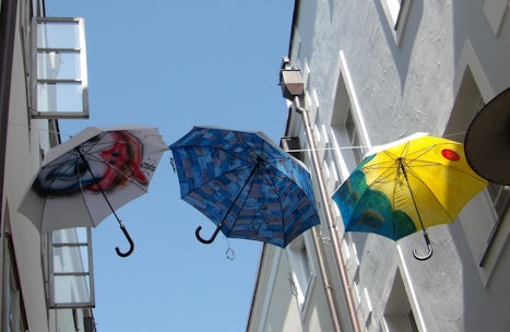 Umbrella street in Pasau