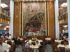 Britannia dining room and this beautiful tapestry
