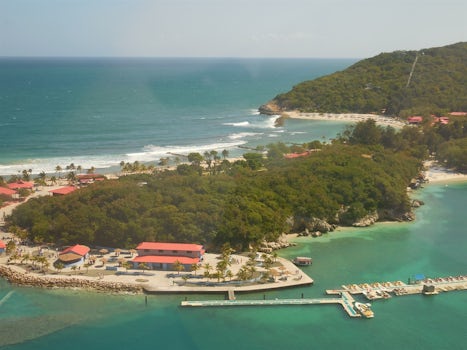 View of Labadee, Haiti from the North Star