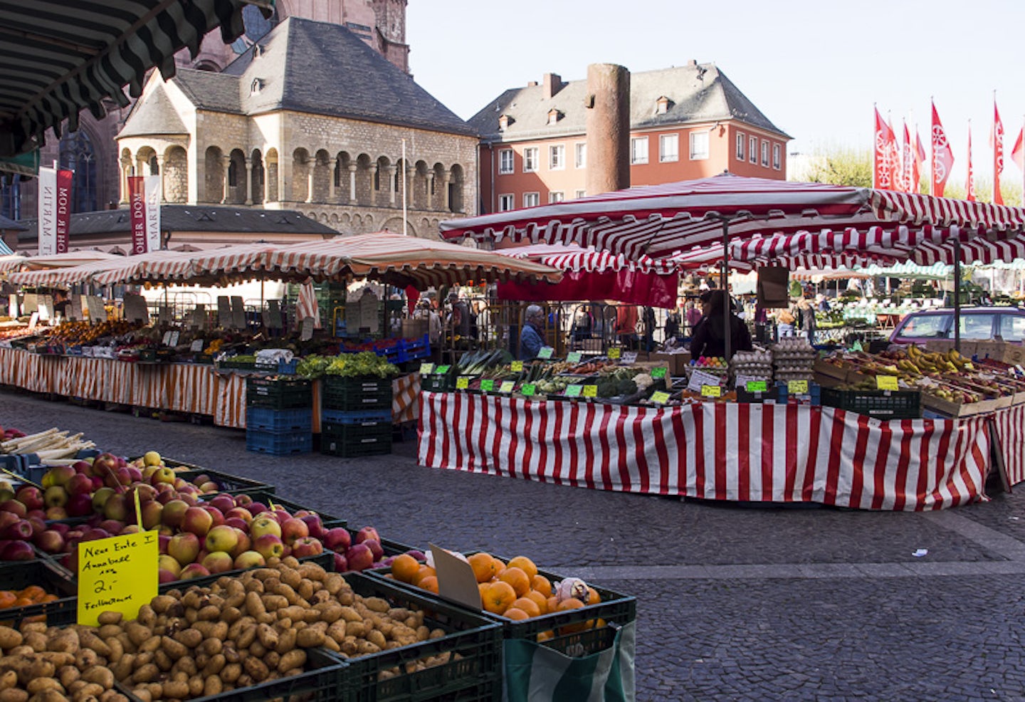 Market in Mainz, Germany