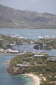 First time exploring Antigua.  Good view of Nelsons Dockyard