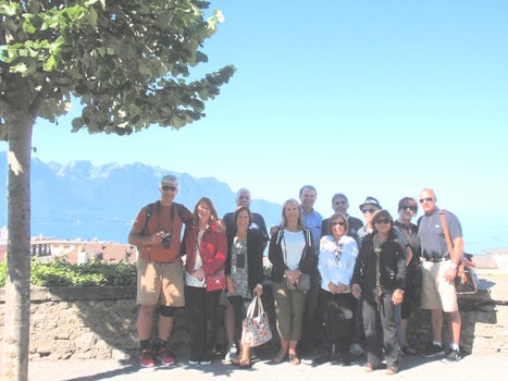 Pre-cruise group picture in Montreau, Switzerland