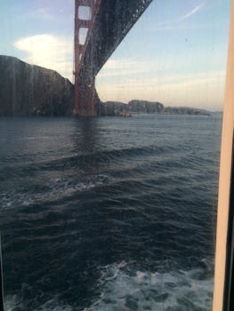 Sailing under Golden Gate Bridge