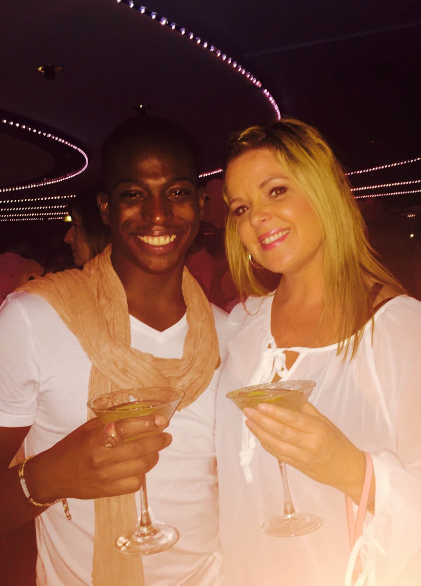 Me with Niko, one of the amazing dancers on board the ship