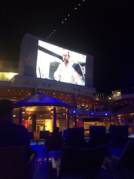 Movies on the lido deck