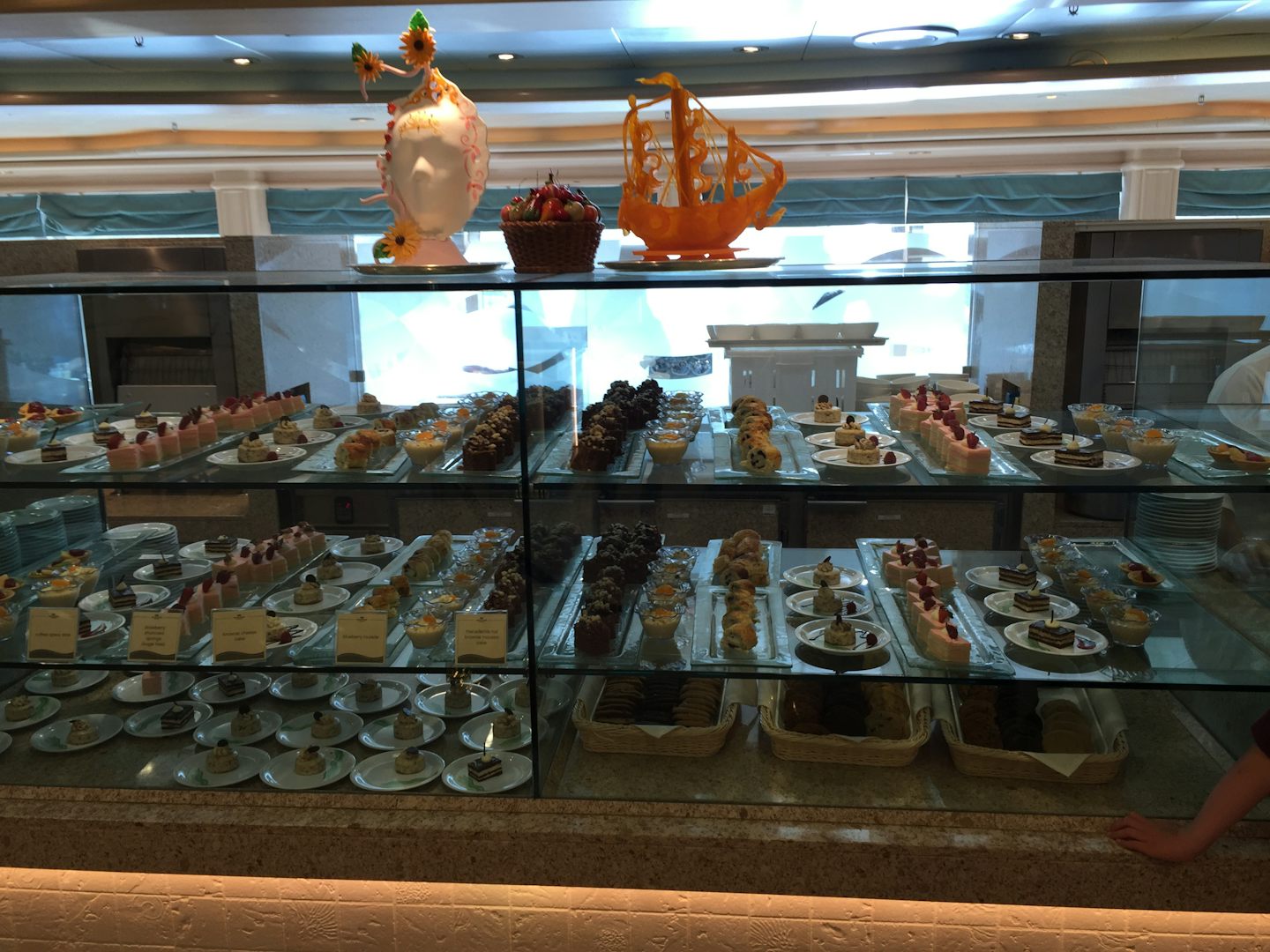 Sweets on display in Horizon Court