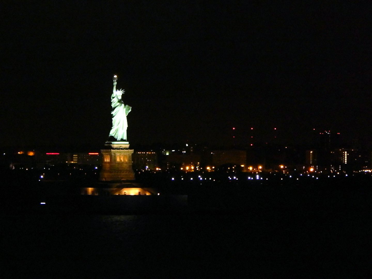 Returning to NYC--passing Statue of Liberty