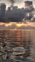 glassy seas at sunrise