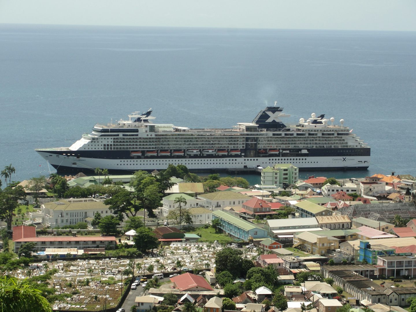 Celebrity Summit docked at Dominica