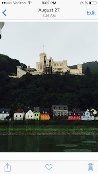 View of one castle on the Rhine...we did excursion here!