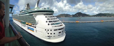 St. Maarten view of ship
