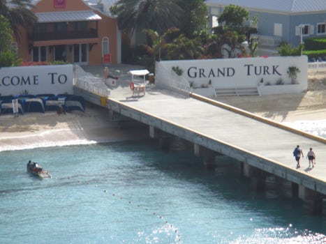 First view of Grand Turk from Carnival Victory
