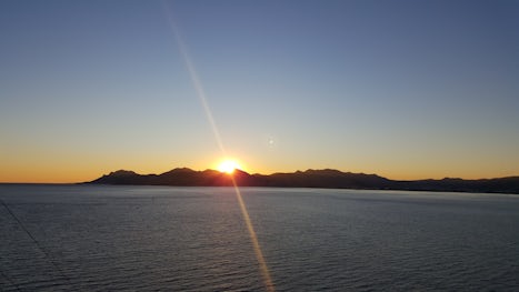 Sunset off Cannes