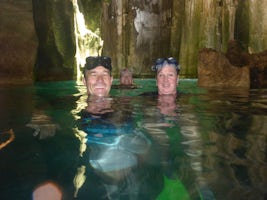 Cave swimming