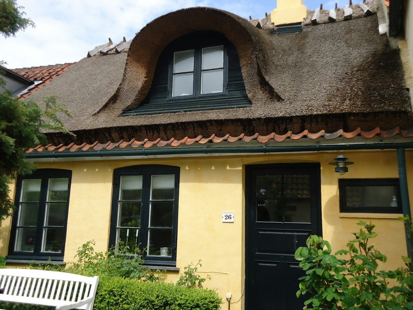 Quaint homes in the village of Dragor, Denmark