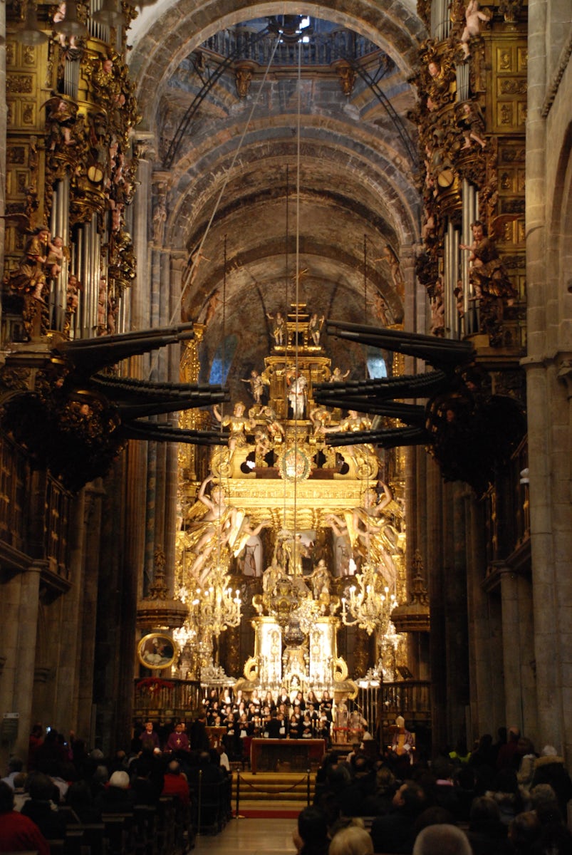 THE CATHEDRAL Santiago de Compostela,from La Coruna