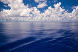 An unusually calm Atlantic Ocean!
