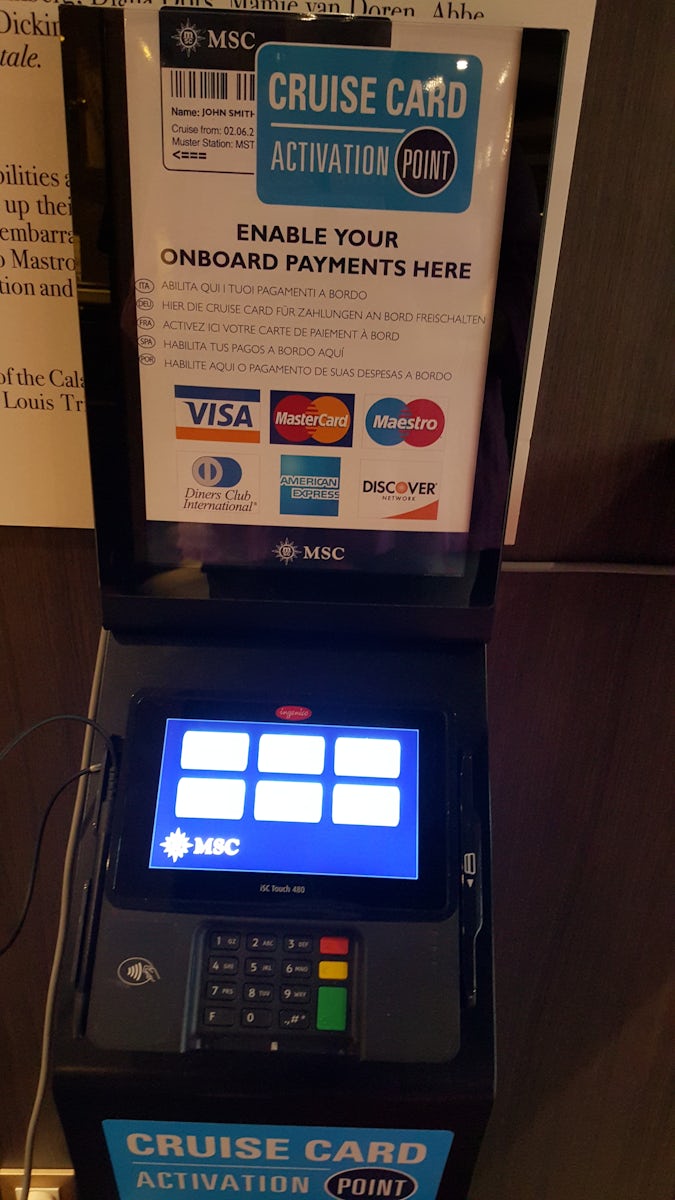Credit card register machine