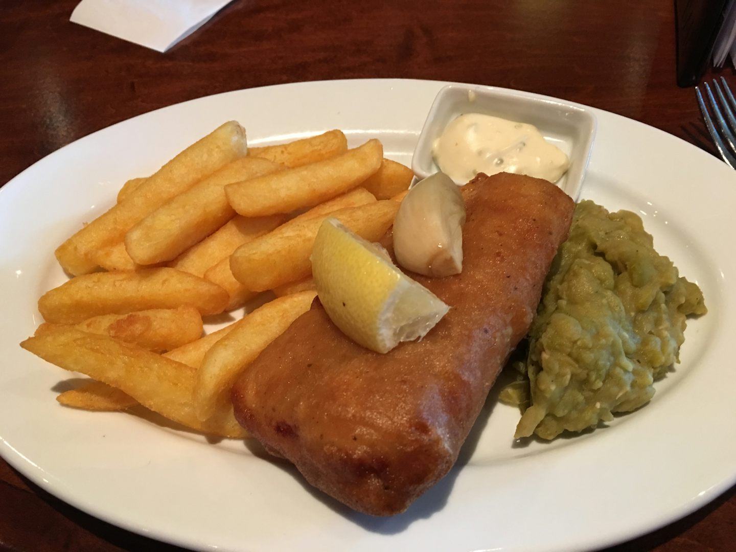 Fish and Chips in the Golden Lion