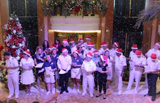 Christmas Eve carols in the Atrium