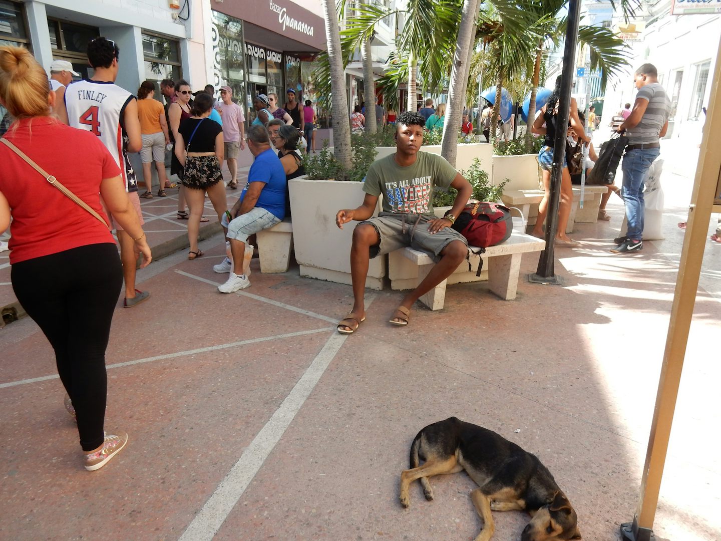 Cienfuegos pedestrian street. If you want to shop, you might prefer this to