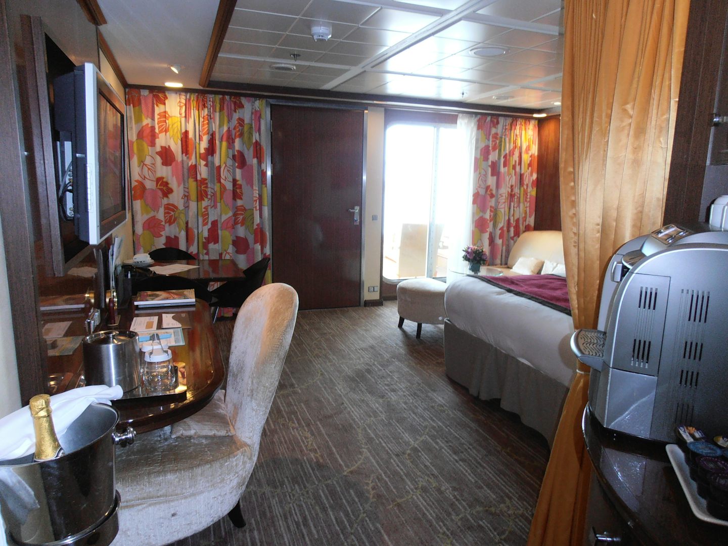 Cabin view - very comfy & large for 11-day cruise