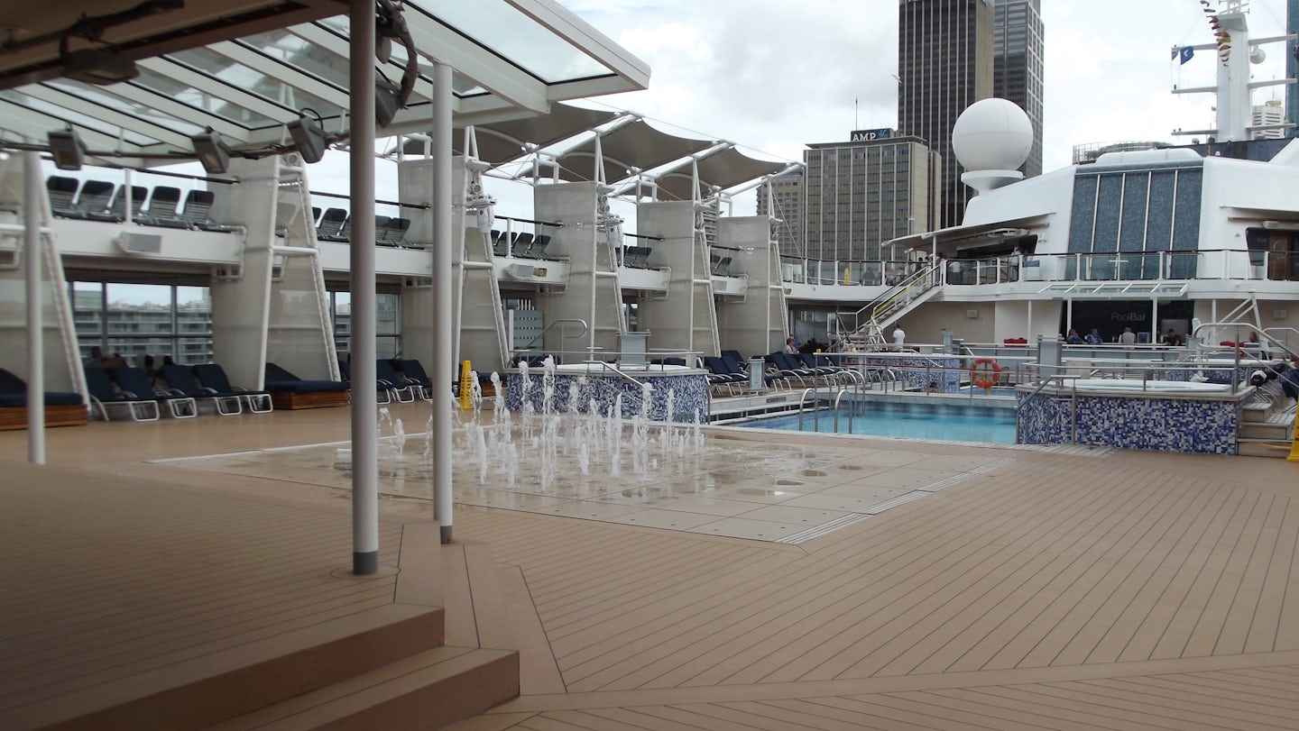 The open pool area on deck 12.