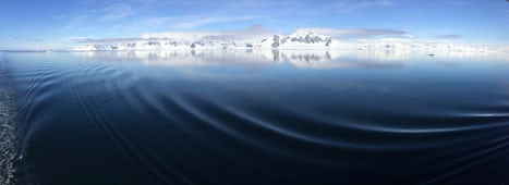 Antarctic Peninsula on a clear day.