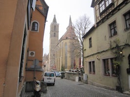Inside the walled city of Rothenberg, Germany