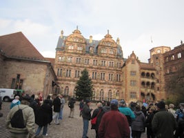 Inside courtyard in Heidelberg Castle, Germany
