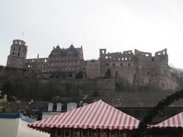 Heidelberg Castle from below in City
