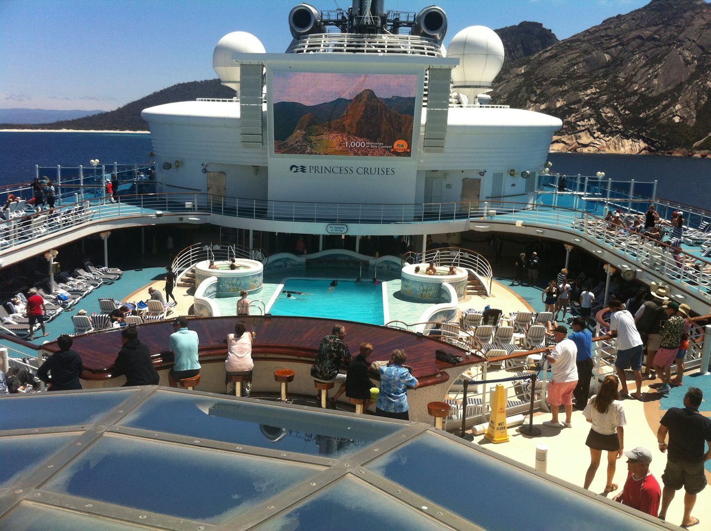 Scenic cruising , on deck enjoying the view