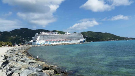 View of the ship in Tortola, VI