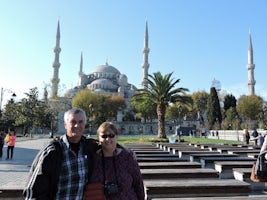 Istanbul, Turkey: We are on our way to the Topkapi Palace; the Blue Mosque