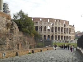 Facade of the Colosseum.
