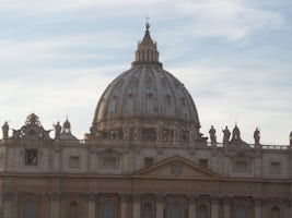 Outside the Basilica of St. Peters, Vatican.