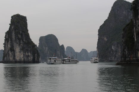 Halong Bay in the mist!
