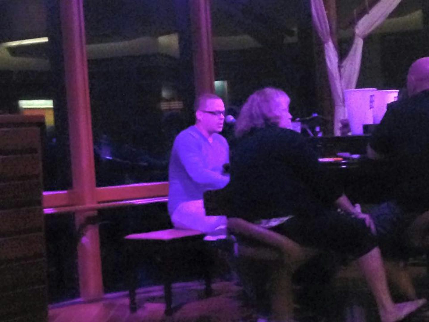 Chris Acrey, aka Vanilla Thunder, playing the Schooner Bar
