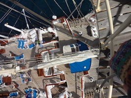 VIEW FROM UP THE MAST...GREAT FUN...I DID IT AND IM 77