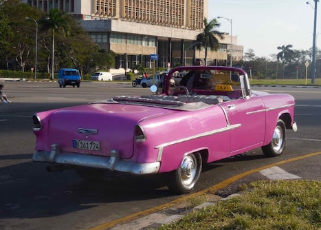 Loads of classic cars in Cuba.