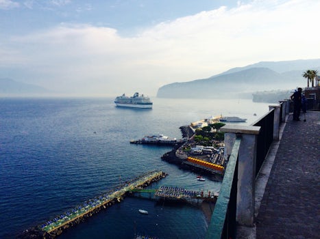 The Constellation in port in Sorrento.