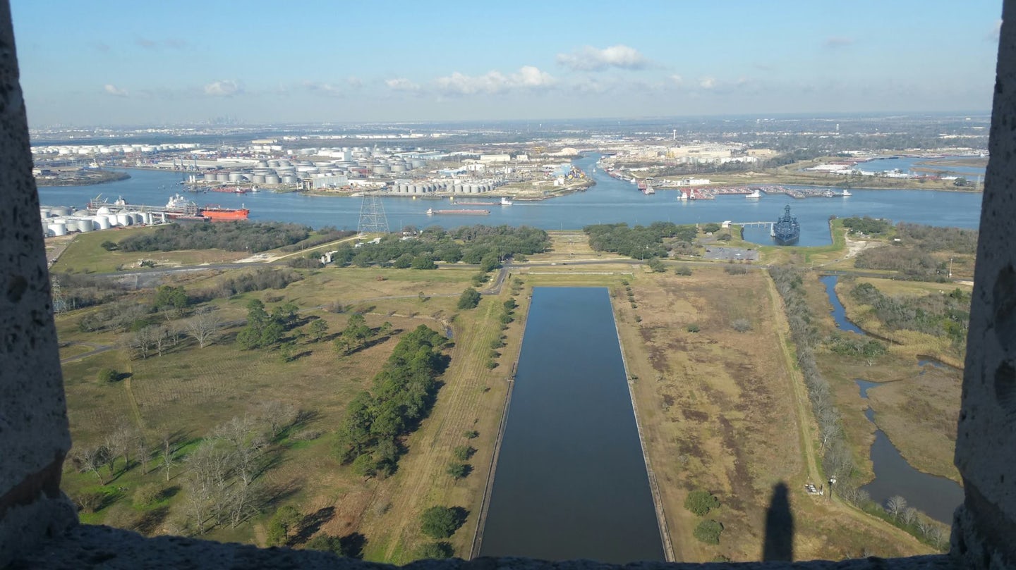 View from San Jacinto Monument, Houston excursion.