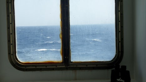 window in cabin 6159, it was a little rough out but the ship is very stable
